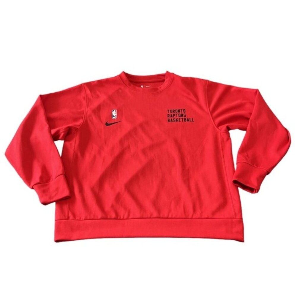 Nike Toronto Raptors Nike Spotlight Crewneck Red Size Large